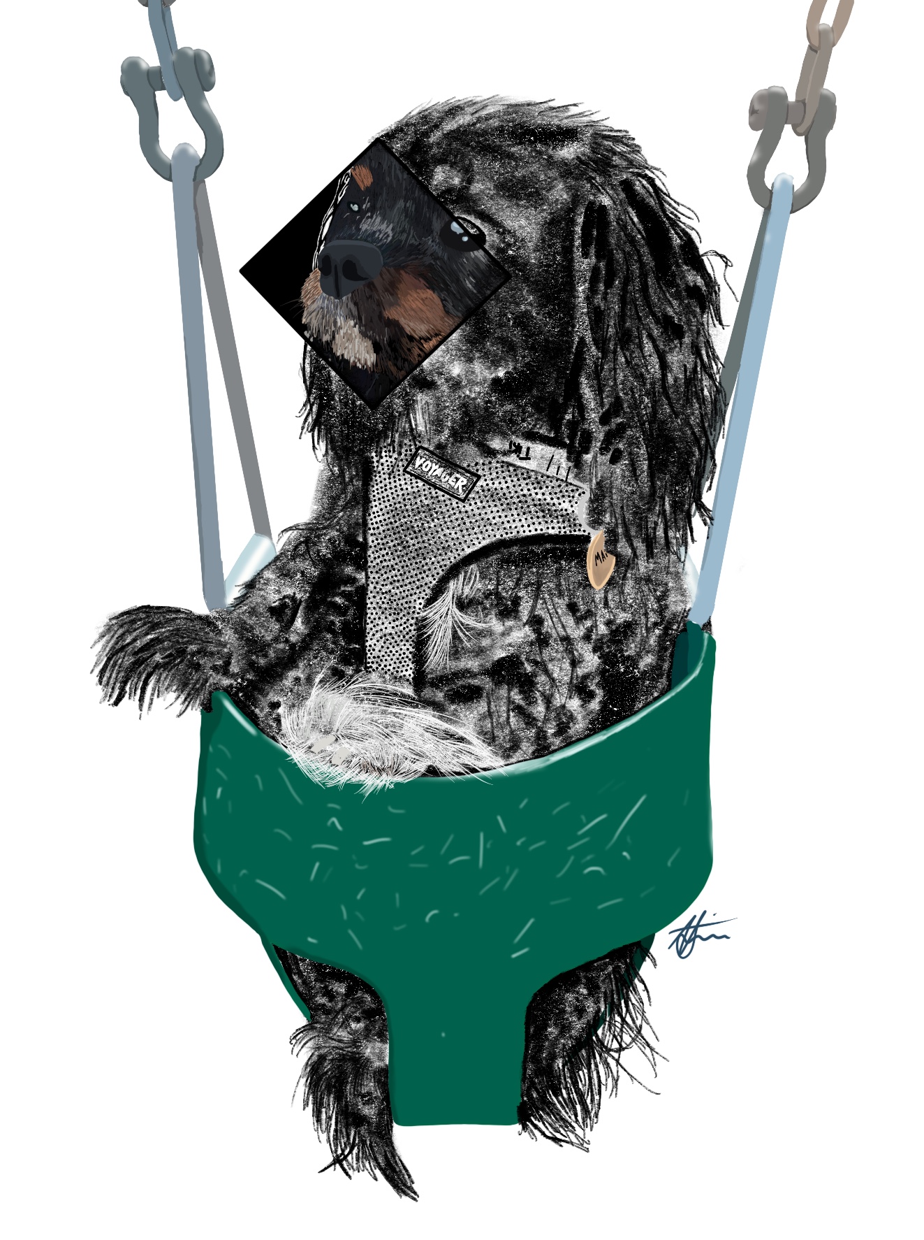 Custom Pet Portrait variation 7